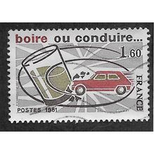 FRA 1981 1.60F 'DRINK OR DRIVE, CHOOSE' FINE USED (EBID61-867)