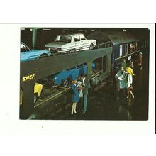 Railway SNCF Car-Sleeper Express Postcard by SNCF