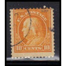 Used 416 10c Benjamin Franklin Average K3303