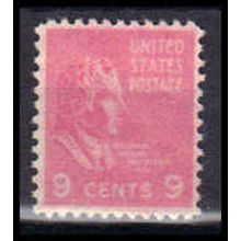 814 9c William Harrison Fine MNH B0350