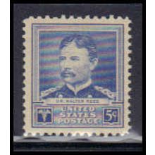 877 5c Dr. Walter Reed Fine MNH KA4180