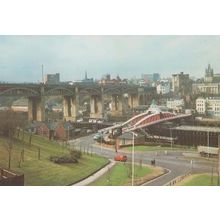 Royal Mail Newcastle On Tyne Bridge Tyneside Delivery Van Postcard