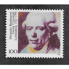 GER 1992 U/M 100pf 'G.C LICHTENBERG' (EBID78-813)