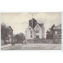 Canonbury Tower from the Square Islington London Reproduction Postcard