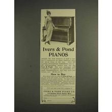 1914 Ivers & Pond Piano Ad - Best Features