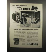 1960 Graflex Super Speed Graphic Camera Ad - Get More Pictures