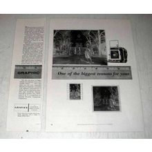1960 Graflex Super Speed Graphic Camera Ad