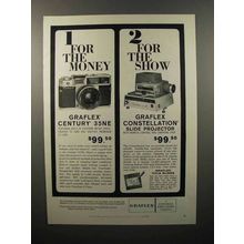 1960 Graflex Century 35NE Camera, Constellation Ad