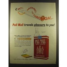 1964 Pall Mall Cigarettes Ad - Travels Pleasure To You