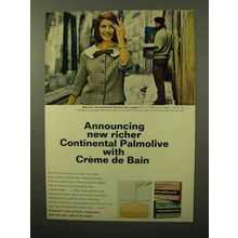1964 Palmolive Soap Ad - Continental Creme de Bain