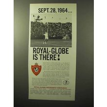 1964 Royal-Globe Insurance Ad - Davis Cup