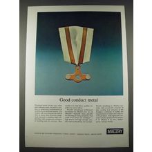 1965 Mallory Electronic Components Ad - Good Conduct Metal