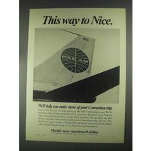 1967 Pan Am Airline Ad - This Way to Nice