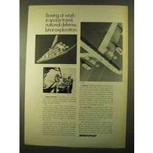 1970 Boeing Ad - Space Shuttle, SRAM and Lunar Rover