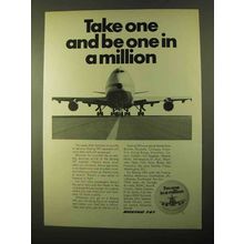 1970 Boeing 747 Jet Ad - Be One in a Million