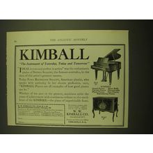 1924 Kimball Style 29 Piano and Model M Phonograph Ad