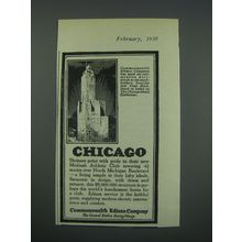 1930 Commonwealth Edison Company Ad - Chicago
