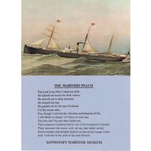 The Mariners Psalm Lowestoft Mariners Museum Ship Postcard Card