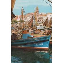 Palamos Perez Fishing Boat Ship Boats Spain Spanish Postcard