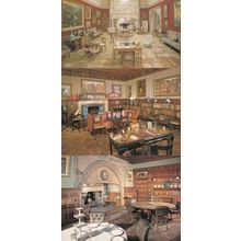 Cragside Northumberland The Library Dining Room 3x Postcard s