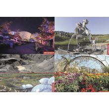 Eden Project Cornwall Giant Human Skeleton 4x Postcard s