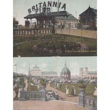 Great Yarmouth Norfolk Brittania Pier + Gardens 2x Postcard s