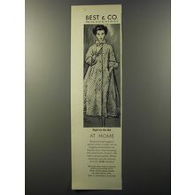 1953 Best & Co. Housecoat by Raymond Ad - Right on the dot at home