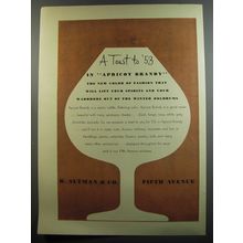 1953 B. Altman Fashion Ad - A toast to '53 in Apricot Brandy the new color