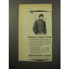 1955 Abercrombie & Fitch Loden Jacket Ad - Fabulous Loden Cloth