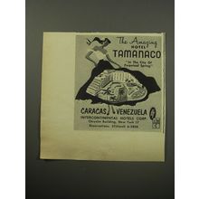 1955 Hotel Tamanaco Ad - In the city of the Perpetual Spring