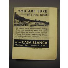 1955 Hotel Casa Blanca Ad - You are sure of a fine time!