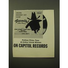 1960 Capitol Records Album Advertisement - Fiorello! A New Musical
