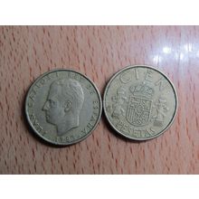 Spain 1982 Juan Carlos 100 Peseta Coin