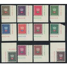 Liechtenstein Official Stamps 12v Corners 1968 MNH SG#O495-O506