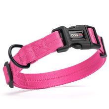 Nylon Collar W1" L16"-24" Hot Pink