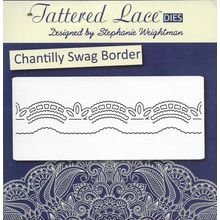 Tattered Lace. Chantilly Swag Border Die Set. Die Cutting Cardmaking Crafts