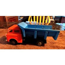 Old Tin Friction Powered Dump Truck Working (AHI Made In Japan) 1960s 8 3/4 Long