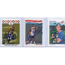 Autographed 3 Card Lot with Patrick Ewing Signed