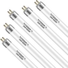 VIVOSUN T5 Grow Light Bulbs 2 Ft 22 Inches, 24W 6500K HO Fluorescent Tubes Light