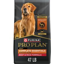 Purina Pro Plan Complete Essentials Shredded Blend Beef and Rice Dog Food Dry Fo
