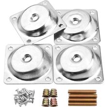 14 Degree Angled Leg Mounting Plates Furniture Table Leg Attachment Plates Brack