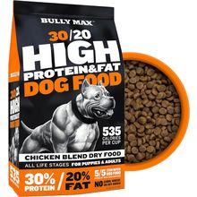 Bully Max High Performance Premium Dry Dog Food for All Ages - High Protein Natu