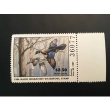 ICOLLECTZONE US 1986 Maine ME3 Single Duck Stamp VF NH