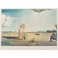 Salvador Dalí (1904-1989). Les bêtes sauvages dan le desert, 1975 Poster Canvas