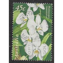 AUS 1998 45c 'JOINT ISSUE WITH SINGAPORE- ORCHIDS' FINE USED (EBID68-292)