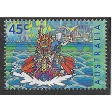 AUS 2001 45c 'HONG KONG JOINT ISSUE' FINE USED (EBID68-347)
