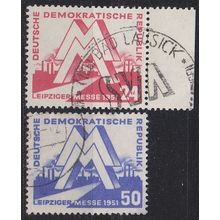 GERMANY DDR [1951] MiNr 0282-83 ( OO/used ) [03]
