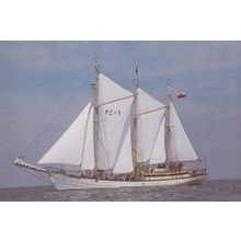 Zawisza Czarny Polish Tall Ship League Morske Rare Postcard