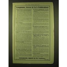 1918 Longmans, Green & Company Ad