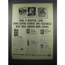 1953 American Chemical Paint Co. Products Ad - Weedone